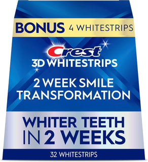 Crest Tiras blanqueadoras de dientes, Crest 3D Whitestrips 2 semana...