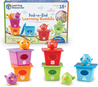 Learning Resources Peek-a-Bird Learning Buddies - 15 piezas, edad 1...