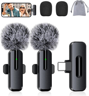 ZOPPLM Mini micrófono inalámbrico para iPhone \u2013 Micrófono Blue...