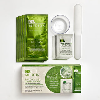 Dr. MEDION Spaoxy - Máscara de gel Matcha Clear Plus con CO2, trata...