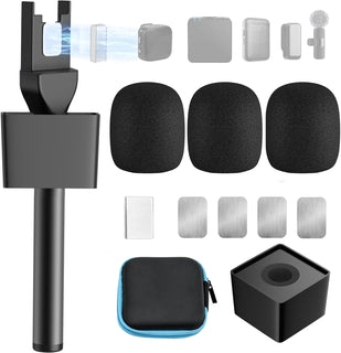 Mango de micrófono para DJI 1\/2\/3\/Mini 1\/2, soporte de micrófon...