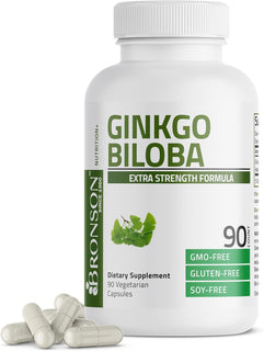 Bronson Ginkgo Biloba Extra Strength Apoya la función cerebral y la...