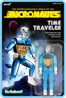 Super7 Reaction+ Micronauts Time Traveler (azul translúcido) - Figu...