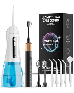 Cepillo de dientes eléctrico sónico y hilo dental eléctrico para ad...