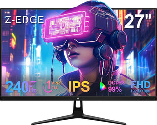 Monitor para juegos Z-Edge de 27 pulgadas, FHD 1080P 240Hz, monitor...