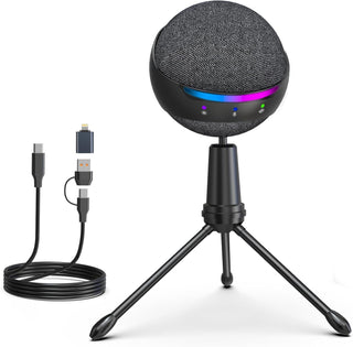 ZealSound Podcast Micrófono USB para PC\/Mac\/iPhone, micrófono de...