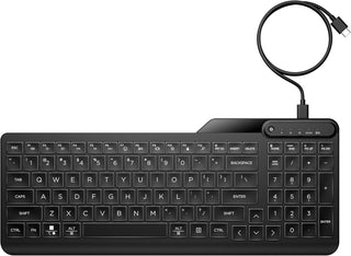 Teclado retroiluminado con cable HP 400 (cable gris) - Teclas ilumi...
