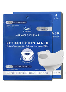 Rael Máscara de Barbilla de Retinol con Crema Barrera Miracle Clear...