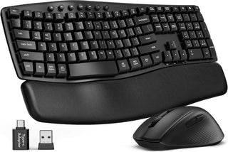SABLUTE MA41 - Juego de teclado y mouse inalámbricos, juego de tecl...