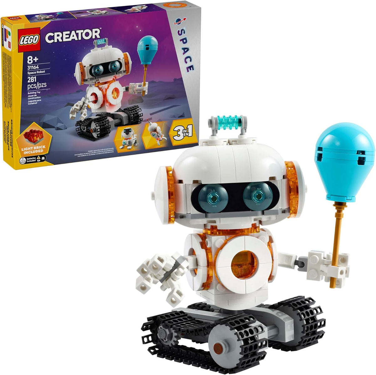 LEGO Creator 31164 - Robot espacial 3 en 1 kit de juguete