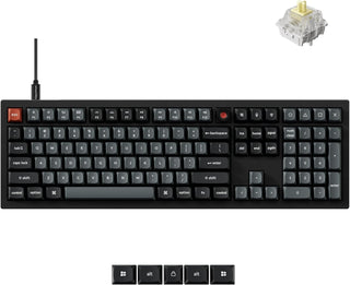 Keychron V6 - Teclado mecánico con cable de tamaño completo 8K con...