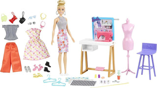 Barbie Muñeca de diseñador de moda y más de 25 accesorios, juego de...