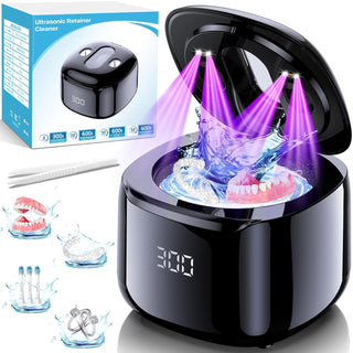 Máquina limpiadora ultrasónica de retenedores, 49 kHz 7.4 fl oz, cá...