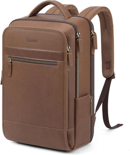Tzowla Mochila de cuero para laptop, bolsa para hombres y mujeres,...