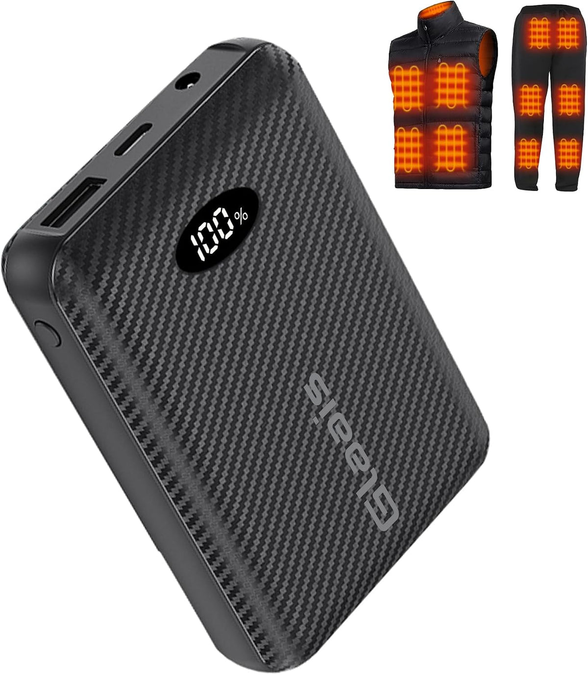 Paquete de batería de chaleco térmico de 12000 mAh compatible con O...