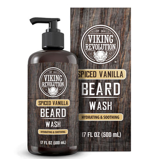 Viking Revolution Jabón de barba de vainilla con especias para homb...
