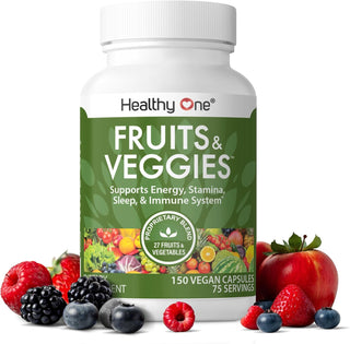 Healthy One - Suplemento de frutas y verduras, 27 superalimentos, v...
