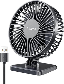 Gaiatop - Ventilador de escritorio USB, pequeño pero potente, perso...