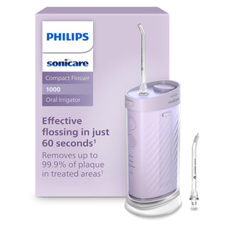 Philips Sonicare Compact Flosser 1000 - Irrigador dental portátil,...