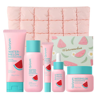 QUIYUM Watermelon & Niacinamide Skincare Heroes (5 piezas), set...