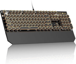 MageGee Teclado mecánico para juegos de máquina de escribir, teclas...