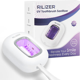 RILIZER Cubierta desinfectante para cepillos de dientes UV, tapa de...