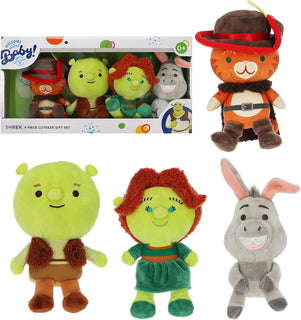Kids Preferred Shrek Cuteeze - Juego de 4 piezas \u2013 Shrek, Fion...