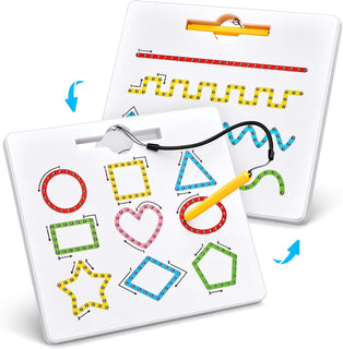 GAMENOTE Tabla magnética de trazado de formas y líneas, juguete de...