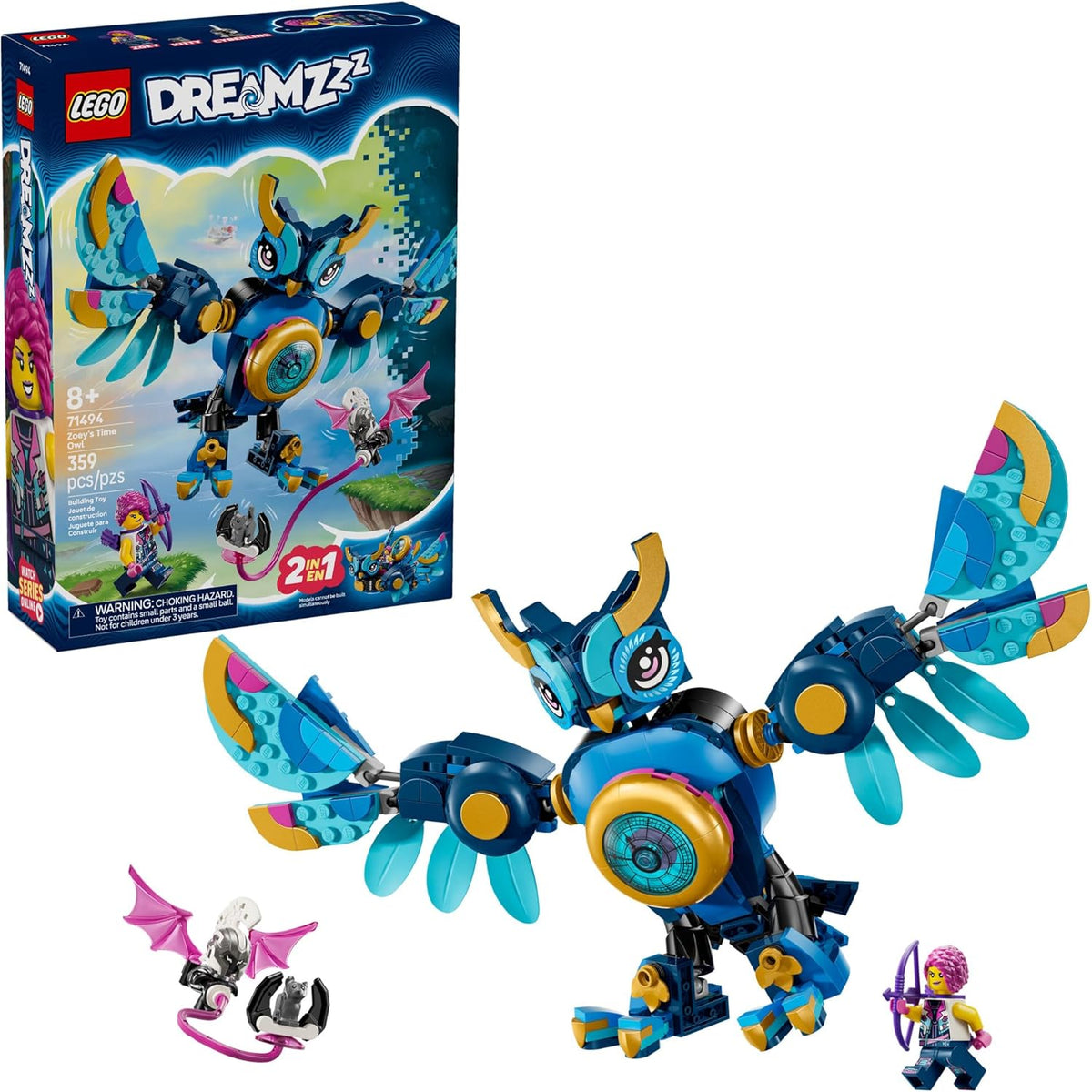 LEGO DREAMZzz Búho del Tiempo de Zoey - Juego de construcción para...