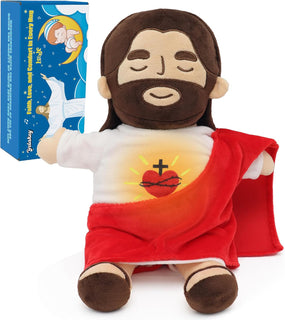 Yelakey Peluche de Jesús que respira, muñeca de peluche de Jesús co...