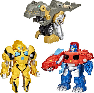 Transformers Playskool Primal Team-Up - Paquete de 3 con figuras de...