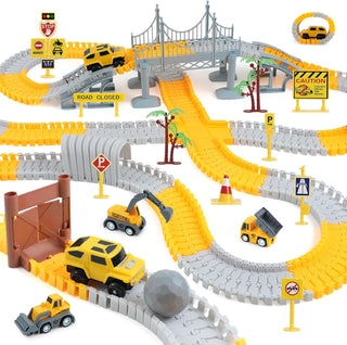 BEMITON Pista de Carreras de Construcción Juguetes para Niños - Reg...