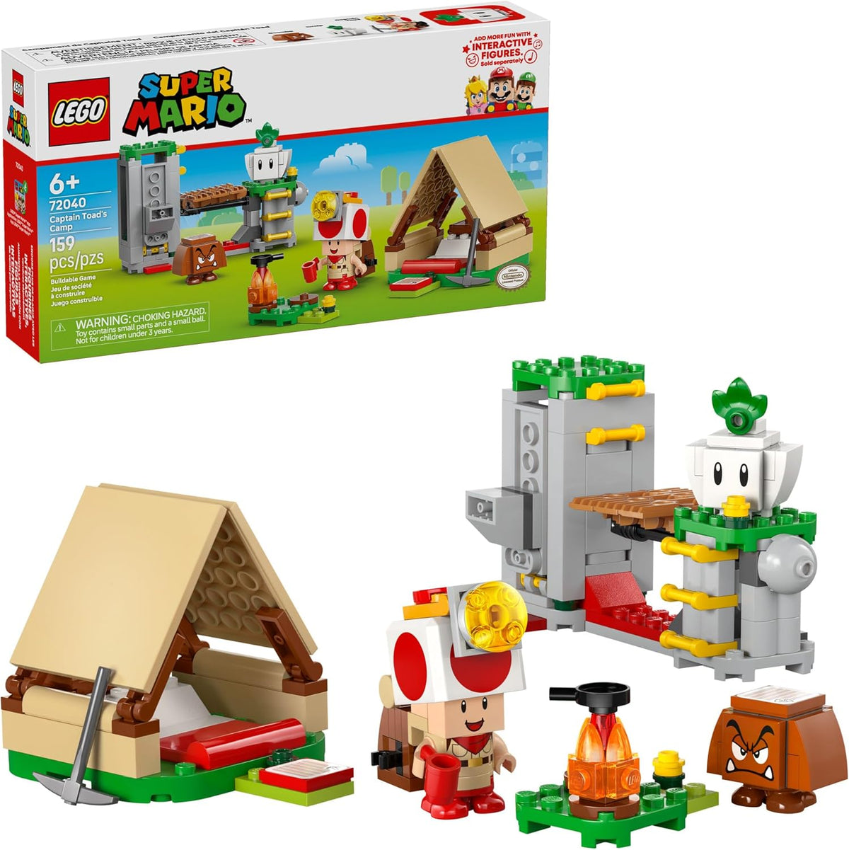 LEGO Super Mario 72040 - Juguete de construcción de campamento del...
