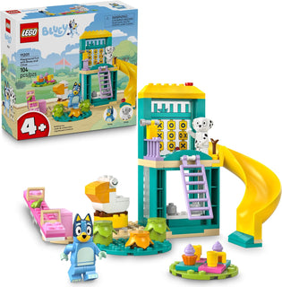 LEGO Bluey Playground Fun con bloques de construcción sensoriales Bluey y Chloe – Juguetes preescolares de preescolar y aprendizaje para niños – Regalos de cumpleaños para niñas y niños de 4 años