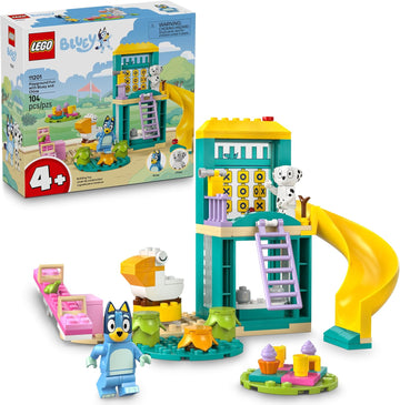 LEGO Bluey Playground Fun con bloques de construcción sensoriales Bluey y Chloe – Juguetes preescolares de preescolar y aprendizaje para niños – Regalos de cumpleaños para niñas y niños de 4 años