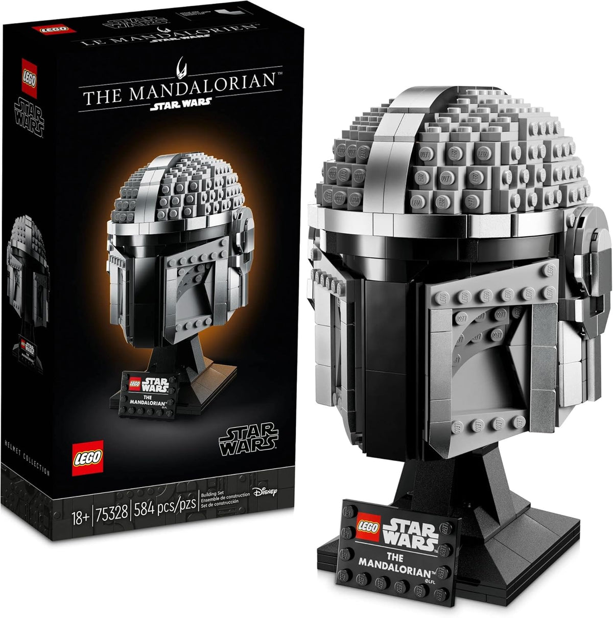 LEGO Star Wars The Mandalorian Helmet 75328 Kit de modelo