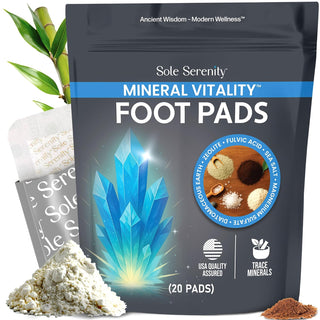 Sole Serenity - Almohadillas para pies con traza minerales, zeolita...