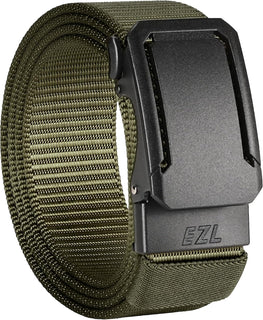 EZL Cinturón táctico de trinquete para hombres, cinturón de nailon...