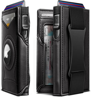 KEMISANT Billetera Airtag para hombre, delgada con bolsillo frontal...