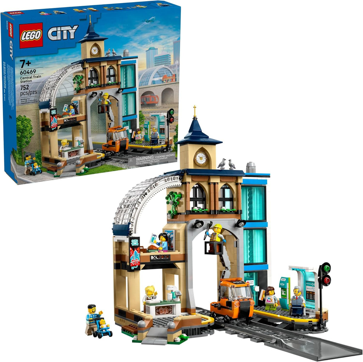 LEGO City Central Train Station - Juguete de construcción de varios...