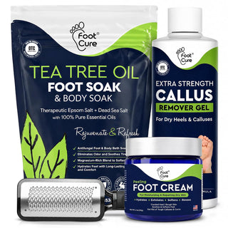 FOOT CURE Juego de pedicura exfoliante y removedor de callos \u2013...