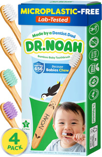 Dr. Noah - Cepillo de dientes de bambú sin microplásticos | Diseñad...