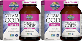 Garden of Life Multivitamínico para mujeres, Vitamin Code - Aliment...