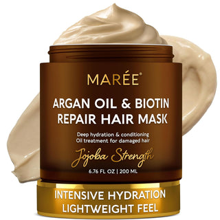MAREE Mascarilla Capilar de Acondicionador Profundo para Cabello Da...
