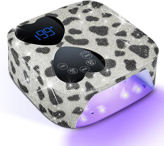 HUITINE - Lámpara de uñas LED UV, inalámbrica, 80 W, recargable, lu...
