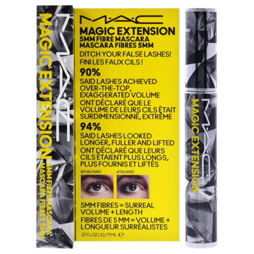 MAC Magic Extension - Máscara de pestañas de fibra de 0.197 in para...