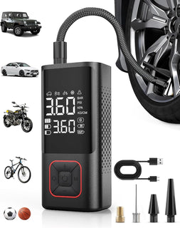 Powools Inflador de neumáticos inalámbrico 150PSI Compresor de aire...