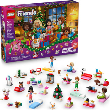 LEGO Calendario de Adviento de Friends 2025 - Juguete de construcción – Juego de cuenta regresiva para niñas y niños, a partir de 6 – 24 sorpresas construibles, 5 minidolls y 5 mascotas – Idea de