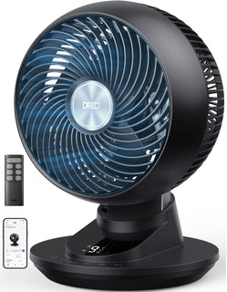 DREO Ventilador inteligente para dormitorio, potente flujo de aire...