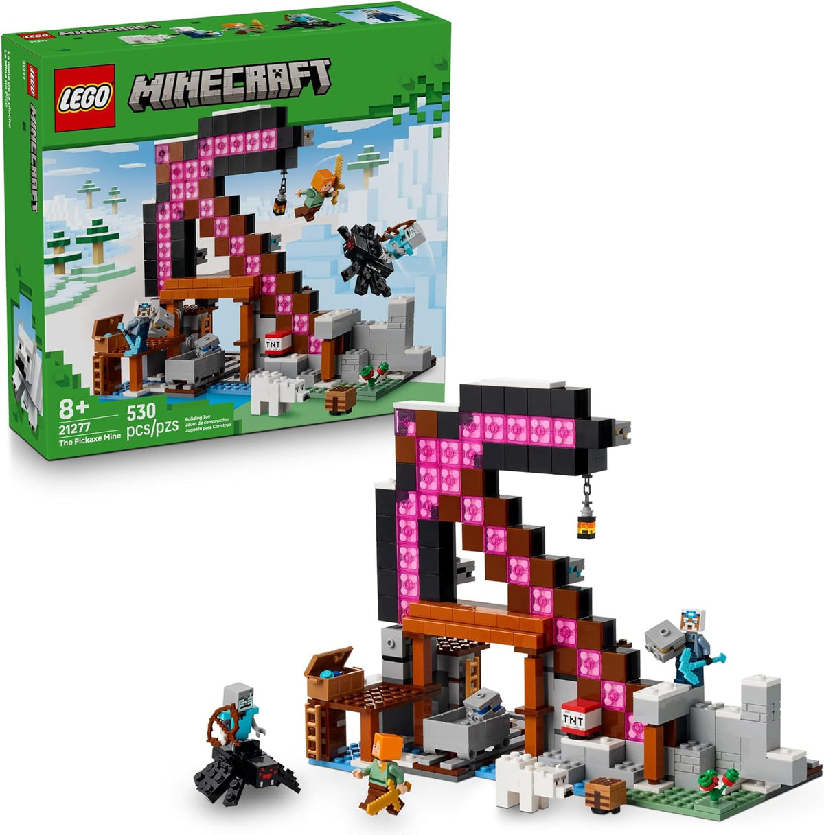 LEGO Minecraft The Pickaxe Mine Juguete para Niños - Juego de const...
